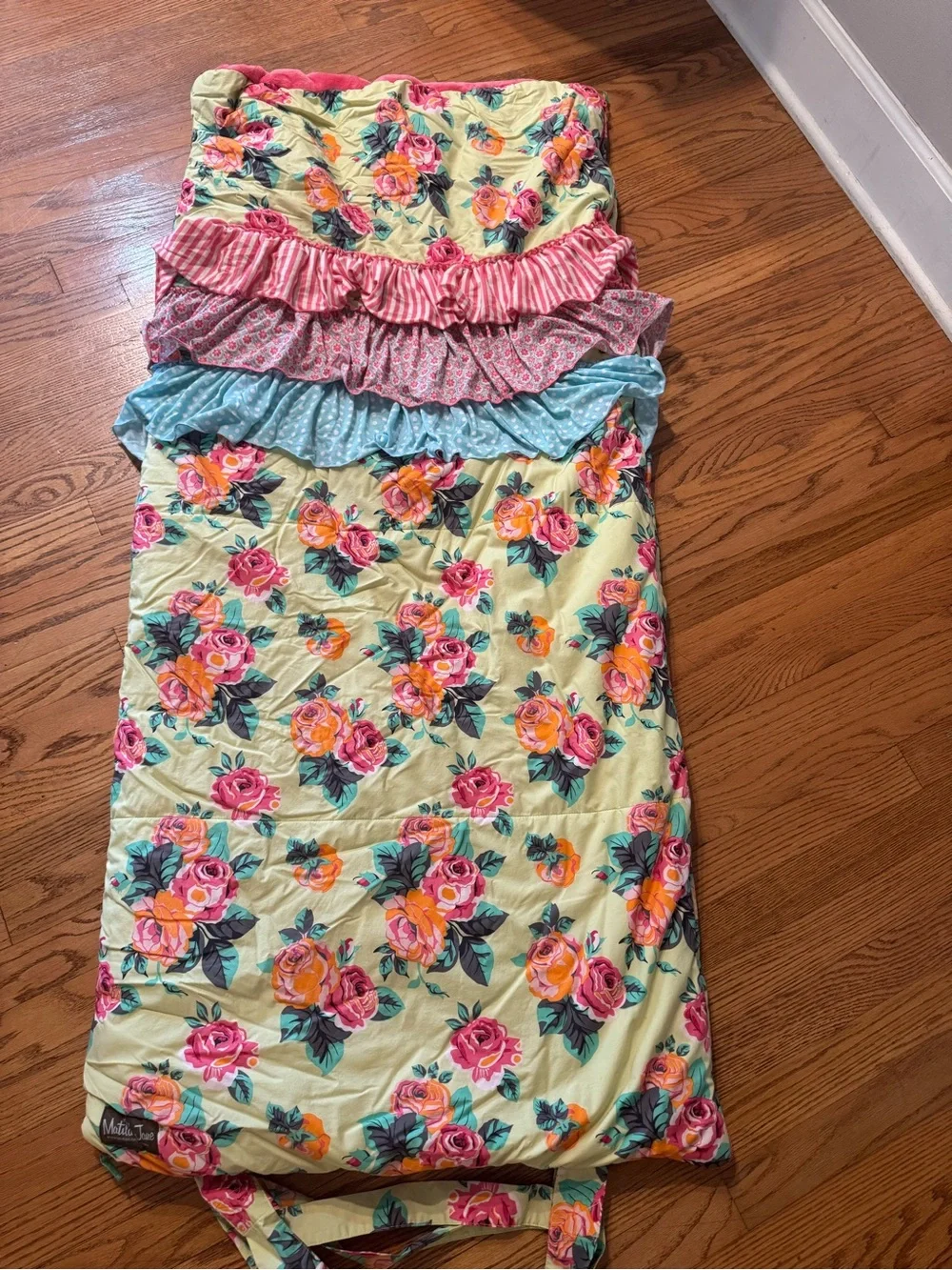 Matilda Jane Coming Up Roses Floral Ruffle Kids Sleeping Bag